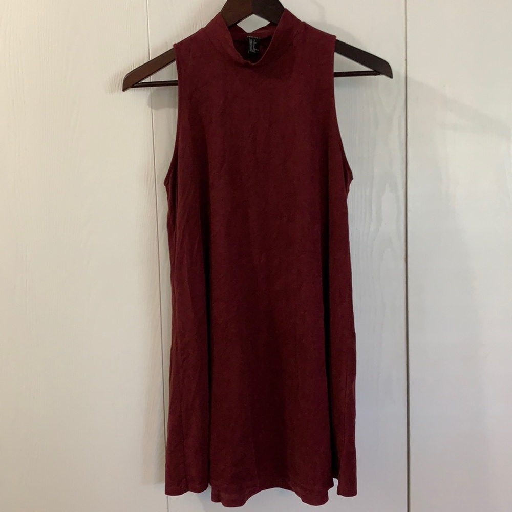 Forever 21 Sleeveless Swing Mock Neck Dress sz SM